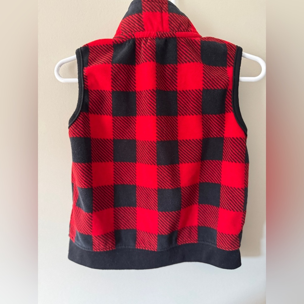Boys Toddler Vest By Carter’s Size 24 months So Cute! Buffalo Check Plaid EUC